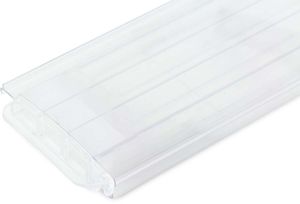 AQS Polycarbonaat zwembad lamellen- per m2 - Transparant