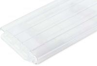 AQS Polycarbonaat zwembad lamellen- per m2 - Transparant