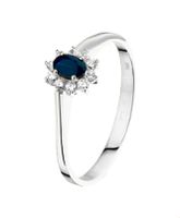 TFT Ring Saffier En Zirkonia Witgoud