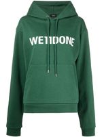 We11done hoodie à logo imprimé - Vert