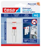 TESA 77767-00000 kledinghaak Binnen Universele haak Grijs, Rood, Wit 2 stuk(s)