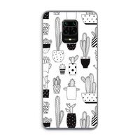 Cactusmotief: Xiaomi Redmi Note 9 Pro Transparant Hoesje