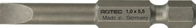 Rotec PRO Insertbit 0,8x4,0mm L=50mm E 6,3 BASIC - 10 stuks - 8121040