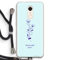 Bloom with grace: Xiaomi Redmi 5 Transparant Hoesje met koord