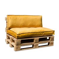 In The Mood Palletkussenset Royal Velvet Honing Geel set van 2 stuks