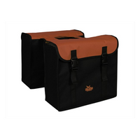 Greenlands dubbele fietstas 34 liter zwart/rood