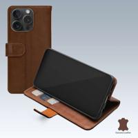 Mobilize Leather Wallet Apple iPhone 15 Pro Brown