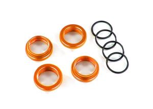 Spring retainer (adjuster), orange-anodized aluminum, GT-Maxx® shocks (4) (TRX-8968A)