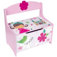 Playwood houten speelgoedbank roze