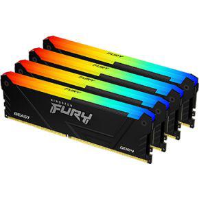 Kingston Technology FURY Beast RGB geheugenmodule 64 GB 4 x 16 GB DDR4 3600 MHz