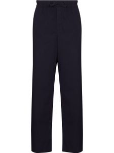 TEKLA pantalon de pyjama à lien de resserrage - Bleu