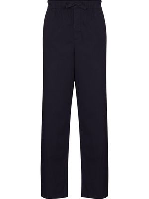 TEKLA pantalon de pyjama à lien de resserrage - Bleu
