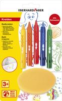 Eberhard Faber ef-524105 badkrijtjes met spons 5 stuks Eberhard Faber ef-524105 badkrijtjes met spons 5 stuks