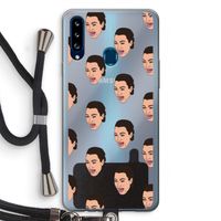 Ugly Cry Call: Samsung Galaxy A20s Transparant Hoesje met koord