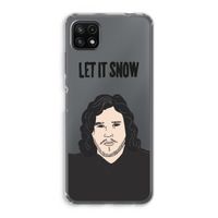 Let It Snow: Samsung Galaxy A22 5G Transparant Hoesje