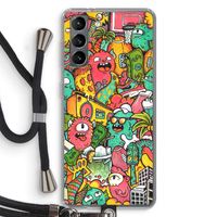 Vexx City: Samsung Galaxy S21 Transparant Hoesje met koord