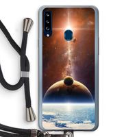 Omicron 2019: Samsung Galaxy A20s Transparant Hoesje met koord Omicron 2019: Samsung Galaxy A20s Transparant Hoesje met koord