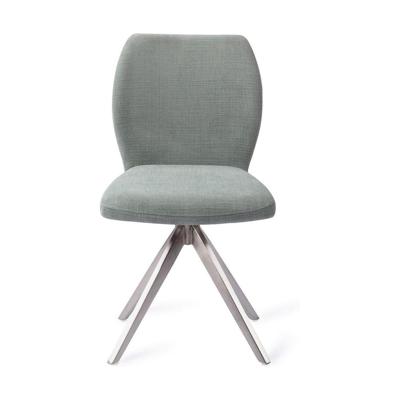 Jesper Home Ikata eetkamerstoel Breezy Blue turn steel