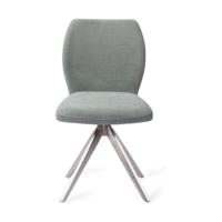Jesper Home Ikata eetkamerstoel Breezy Blue turn steel