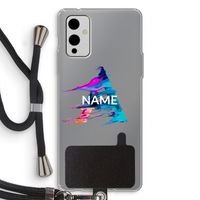 Abstract Spectrum: OnePlus 9 Transparant Hoesje met koord