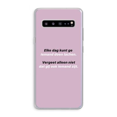 gij zijt ook iemand: Samsung Galaxy S10 5G Transparant Hoesje