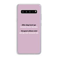 gij zijt ook iemand: Samsung Galaxy S10 5G Transparant Hoesje