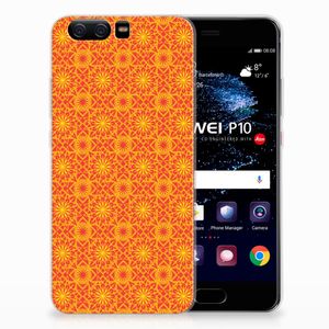 Huawei P10 TPU bumper Batik Oranje