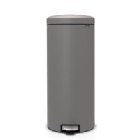 Brabantia NewIcon Pedaalemmer - 30 liter - kunststof binnenemmer - mineral concrete grey 119187