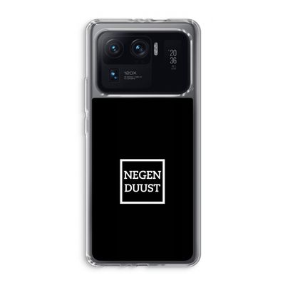 Negenduust black: Xiaomi Mi 11 Ultra Transparant Hoesje