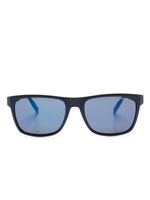 Montblanc lunettes de soleil teintées à monture carrée - Bleu