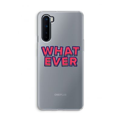 Whatever: OnePlus Nord Transparant Hoesje