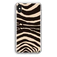 Arizona Zebra: iPhone X Transparant Hoesje