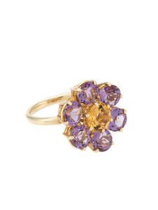 Dolce & Gabbana bague en or jaune 18ct Spring sertie d'améthyste