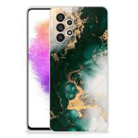 TPU Siliconen Hoesje voor Samsung Galaxy A73 5G Marmer Groen