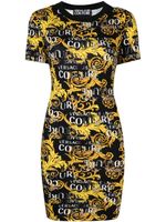 Versace Jeans Couture robe courte à imprimé baroque - Noir