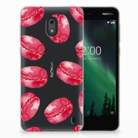 Nokia 2 | Siliconen Case | Pink Macarons