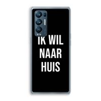 Ik wil naar huis - Zwart: Oppo Find X3 Neo Transparant Hoesje