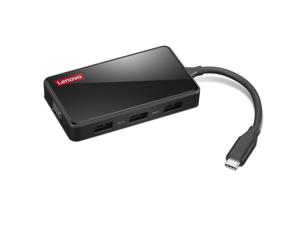 Lenovo GX91M73945 laptop dock & poortreplicator Bedraad USB 3.2 Gen 1 (3.1 Gen 1) Type-C Zwart