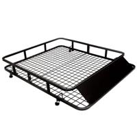 Universele Dakrek Lading Mand Zwarte Auto Bovenaan Bagage Houder met Wind Kuip 75 kg Capaciteit 122 x 102 x 15 cm