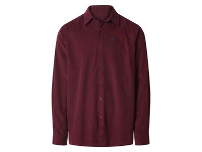 esmara Men Corduroy heren overhemd (Bordeaux, L) esmara Men Corduroy heren overhemd (Bordeaux, L)