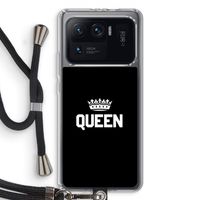 Queen zwart: Xiaomi Mi 11 Ultra Transparant Hoesje met koord