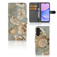 Hoesje voor Samsung Galaxy A15 Vintage Bird Flowers
