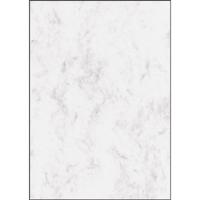 Sigel designpapier grijs gemarmerd, ft A4, 200 g, pak van 50 vel