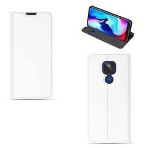 Motorola Moto G9 Play Book Cover Wit met Pasjehouder