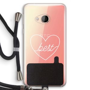 Best heart pastel: HTC U Play Transparant Hoesje met koord