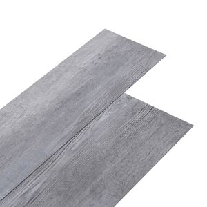 vidaXL Vloerplanken zelfklevend 5,21 m?? 2 mm PVC mat houtgrijs