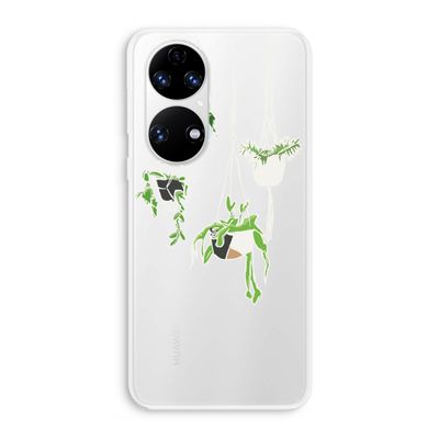 Hang In There: Huawei P50 Transparant Hoesje