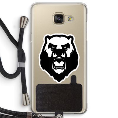 Angry Bear (white): Samsung Galaxy A5 (2016) Transparant Hoesje met koord