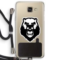 Angry Bear (white): Samsung Galaxy A5 (2016) Transparant Hoesje met koord