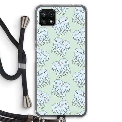 Octopussen: Samsung Galaxy A22 5G Transparant Hoesje met koord
